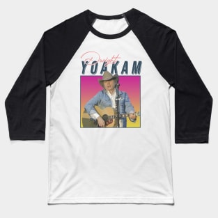 Dwight Yoakam // 80s Styled Retro Design Baseball T-Shirt